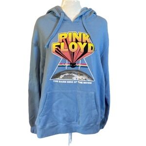 Pink Floyd hoodie. Size XL.  Light blue "The Dark Side of the Moon"